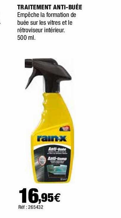 traitement anti-buée rain-x
