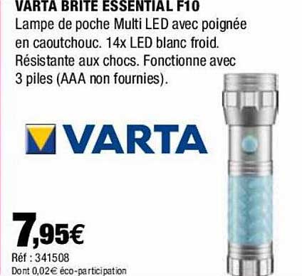 varta brite essential f10