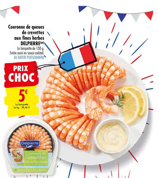 Couronne De Queues De Crevettes Aux Fines Herbes Delpierre