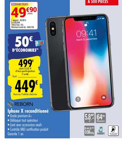 Iphone X Reconditionné Reborn