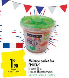 Mélange Poulet Bio épicéa