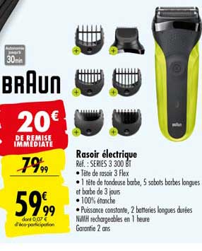 Rasoir électrique Braun