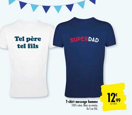 T Shirt Message Homme