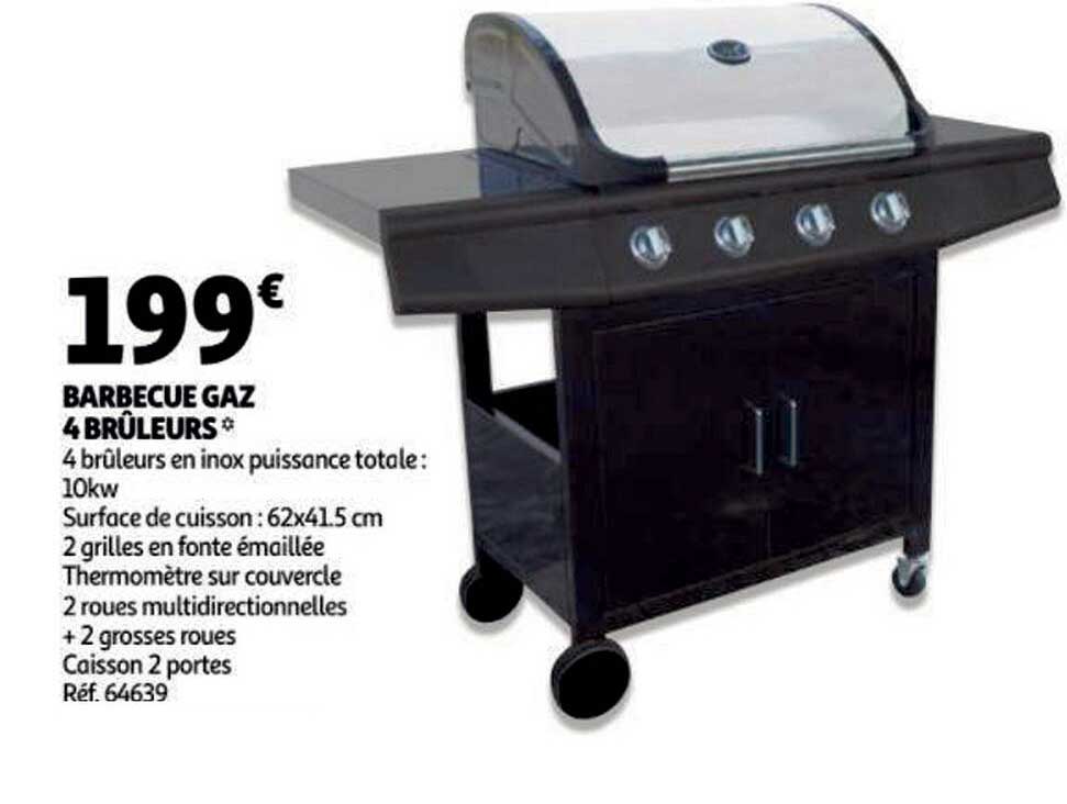 barbecue gaz 4 brûleurs