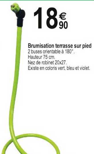 brumisation terrasse sur pied