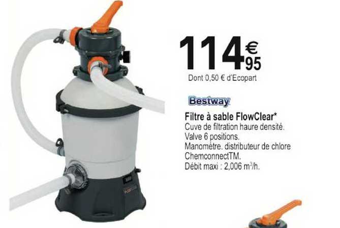 filtre à sable flowclear bestway
