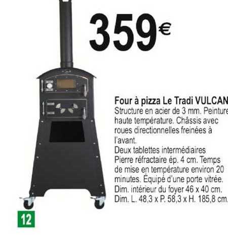four à pizza le tradi vulcan