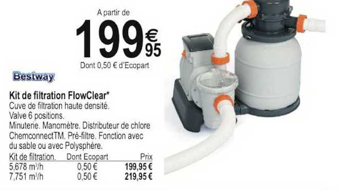 kit de filtration flowclear bestway