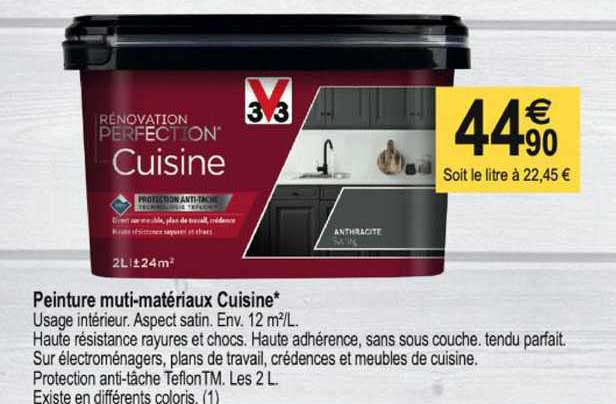 peinture multi-matériaux cuisine v33