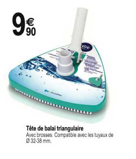 tête de balai triangulaire