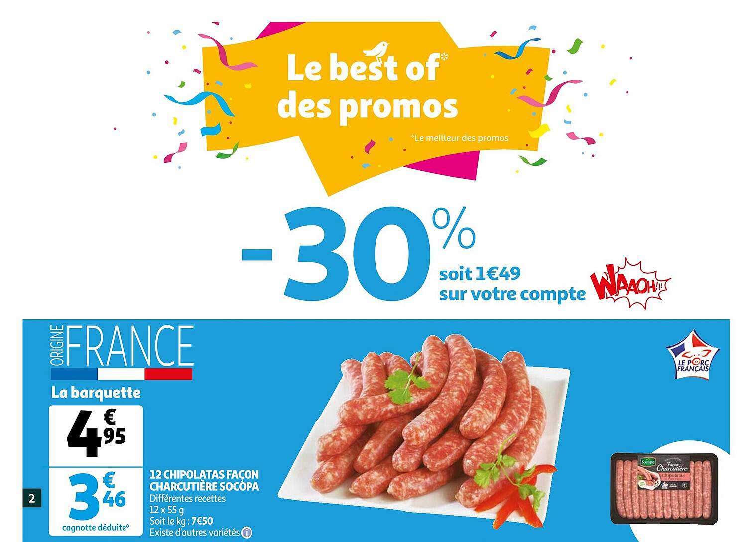 12 chipolatas façon charcutière socopa