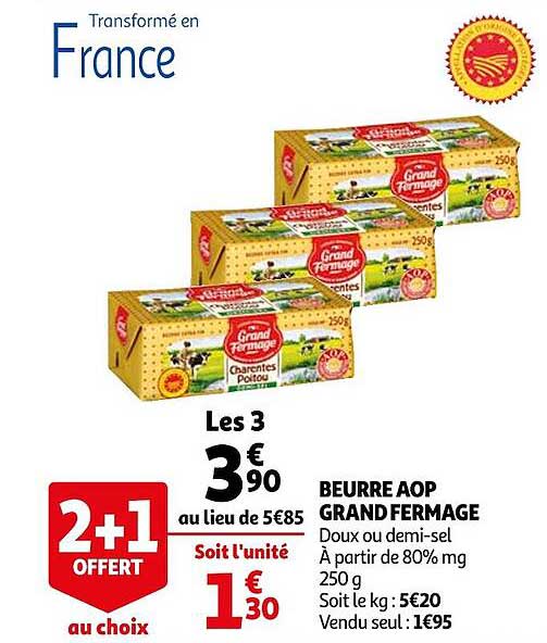 beurre aop grand fermage