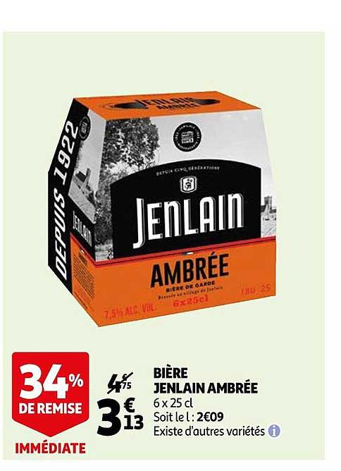 Bière Jenlain Ambrée
