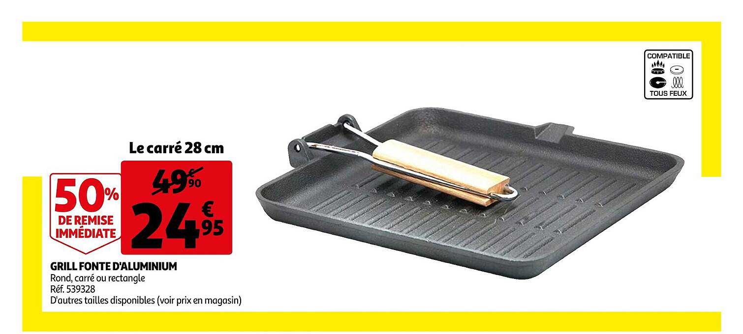 grill fonte d'aluminium