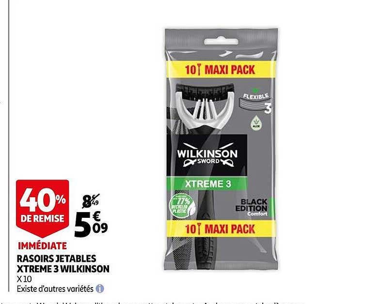 Rasoirs Jetables Xtreme 3 Wilkinson