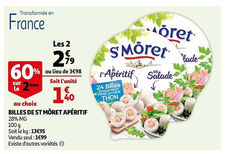 billes de st môret apéritif