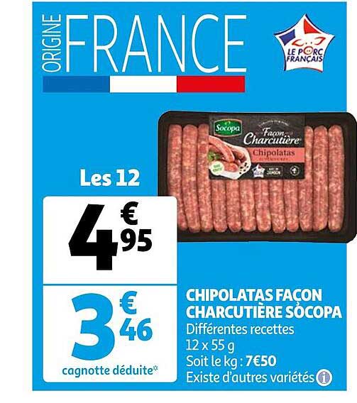chipolatas façon charcutière socopa