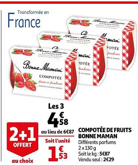 compotée de fruits bonne maman