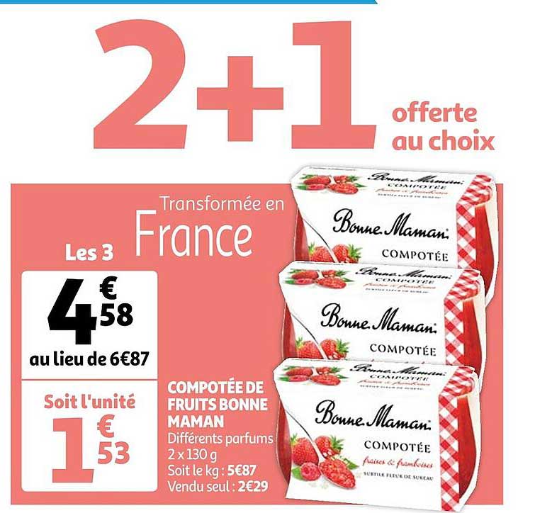 compotée de fruits bonne maman