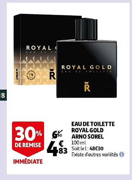 eau de toilette royal gold arno sorel