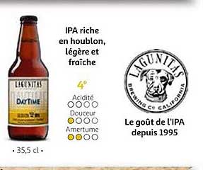 ipa riche en boublon, légère et fraîche