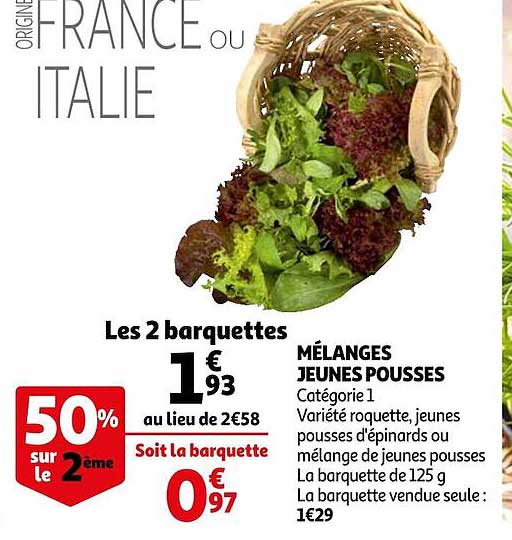 mélanges jeunes pousses