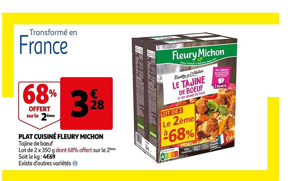 plat cuisiné fleury michon