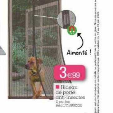 rideau de porte anti-insectes