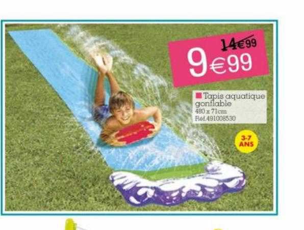 tapis aquatique gonflable