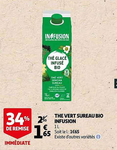 thé vert sureau bio infusion