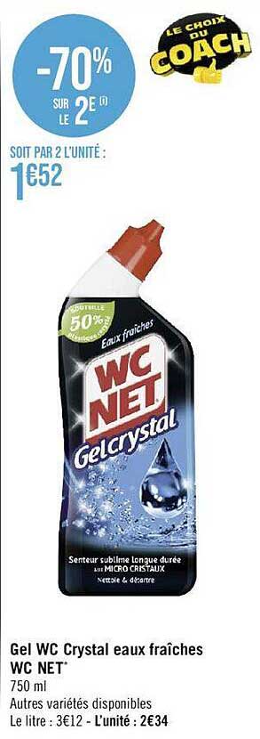 gel wc crystal eaux fraîches wc net