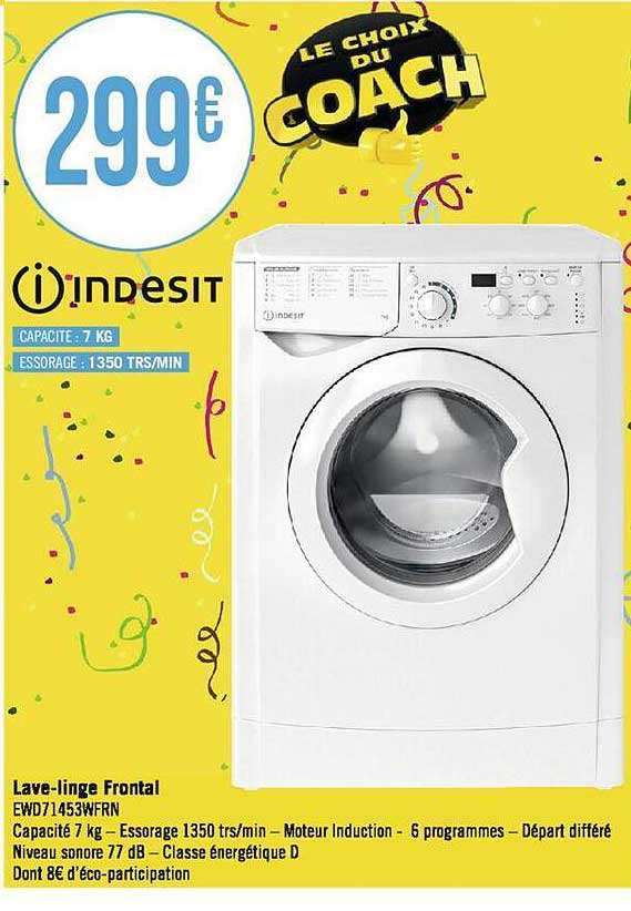 lave-linge frontal indesit