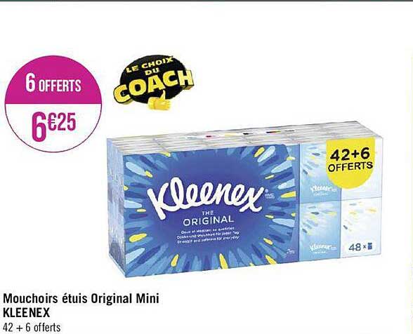 Mouchoirs étuis Original Mini Kleenex