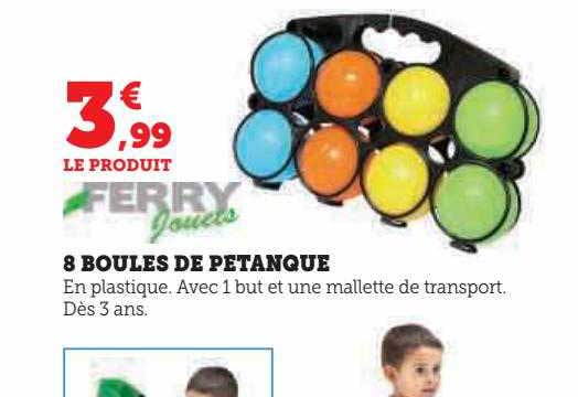 8 boules de petanque ferry jouets