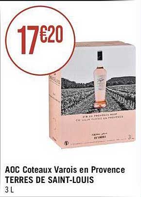 aoc coteaux varois en provence terres de saint-louis