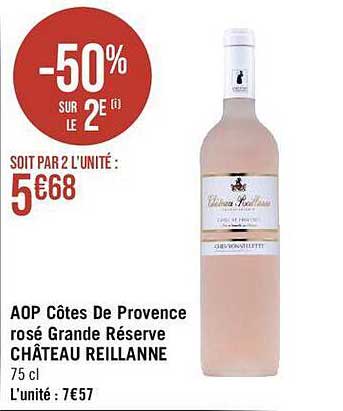 aop côtes de provence rosé grande réserve château reillanne