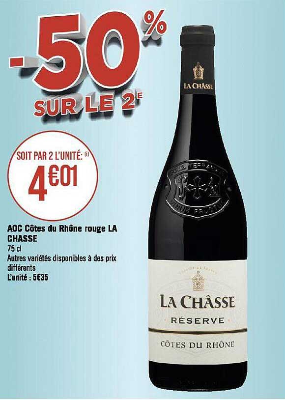 apc côtes du rhône rouge la chasse