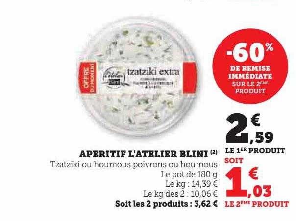 aperitif l'atelier blini