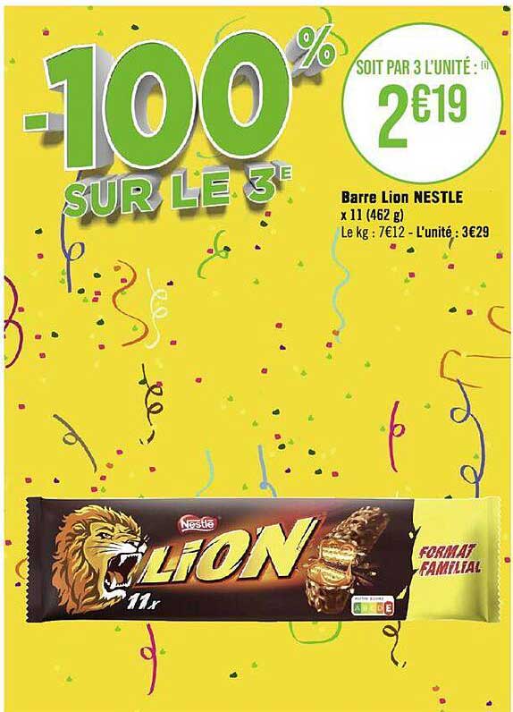 Barre Lion Nestlé