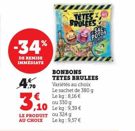 bonbons têtes brûlées