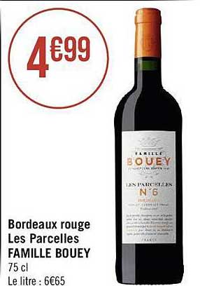 bordeaux rouge les parcelles famille bouey