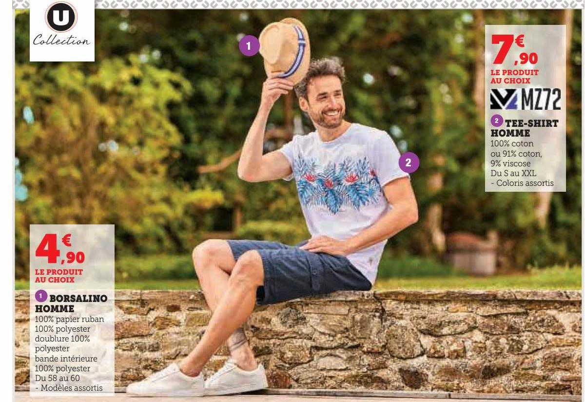 borsalino homme ou tee-shirt homme