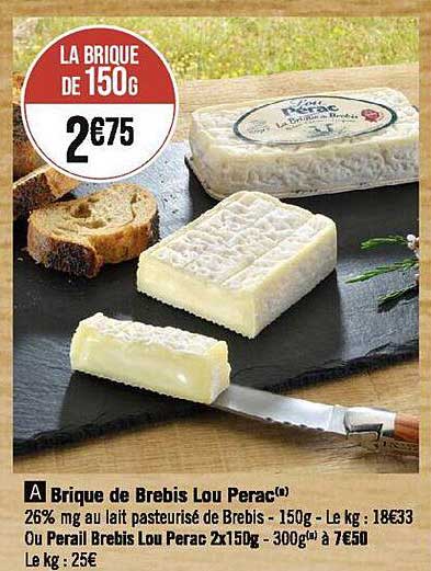 brique de brebis lou perac