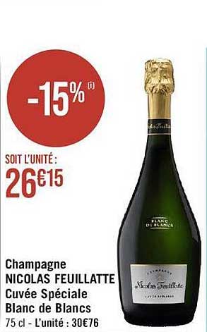 champagne nicolas feuillatte cuvée spéciale blanc de blancs