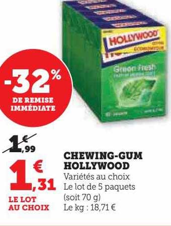 chewing-gum hollywood