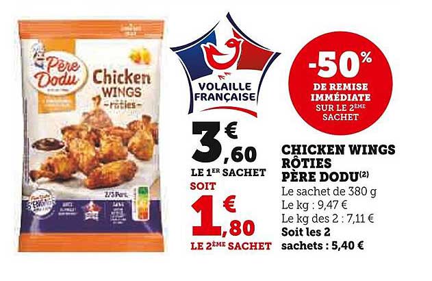 chicken wings rôties père dodu