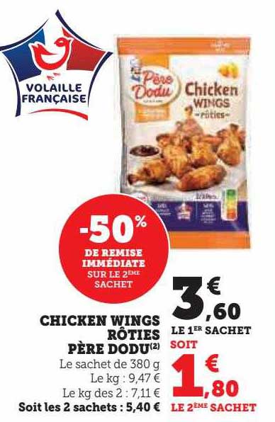 chicken wings rôties père dodu