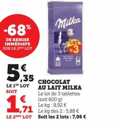 Chocolat Au Lait Milka