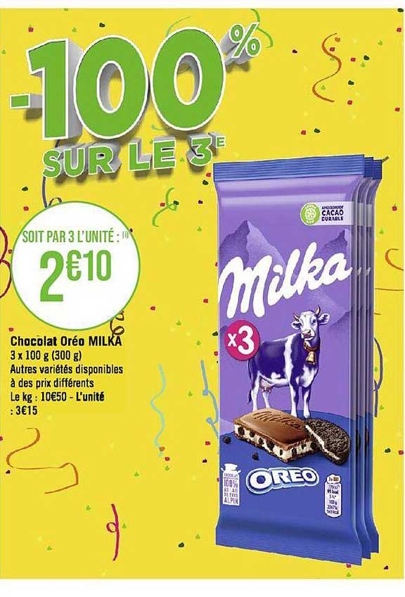 Chocolat Orée Milka