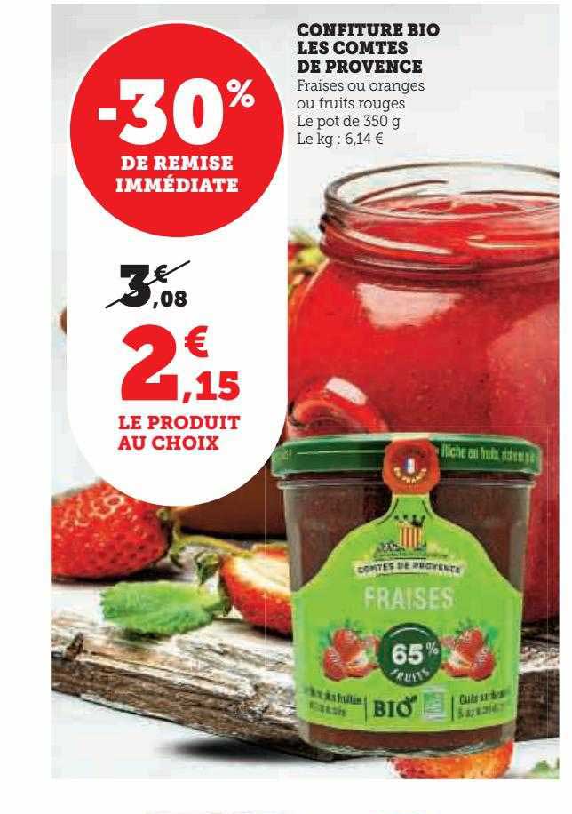 contfiture bio les comtes de provence